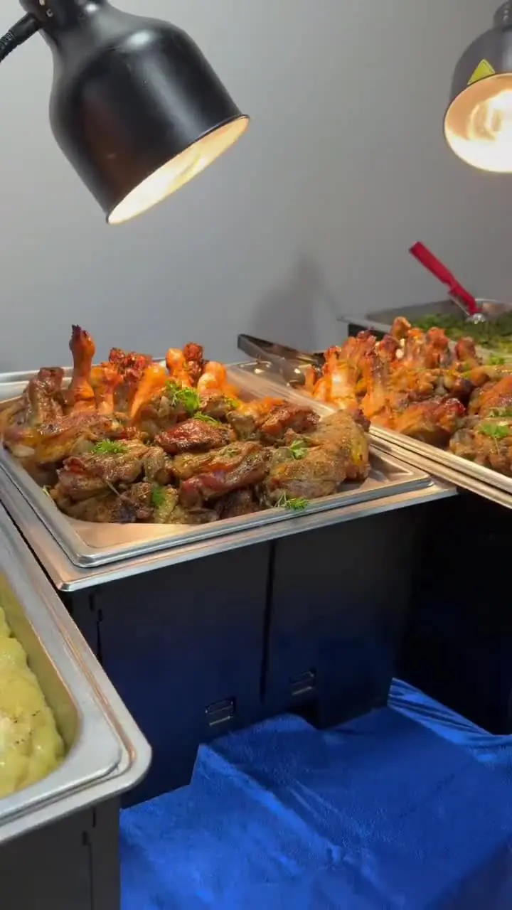 A Chef TWhite catering spread