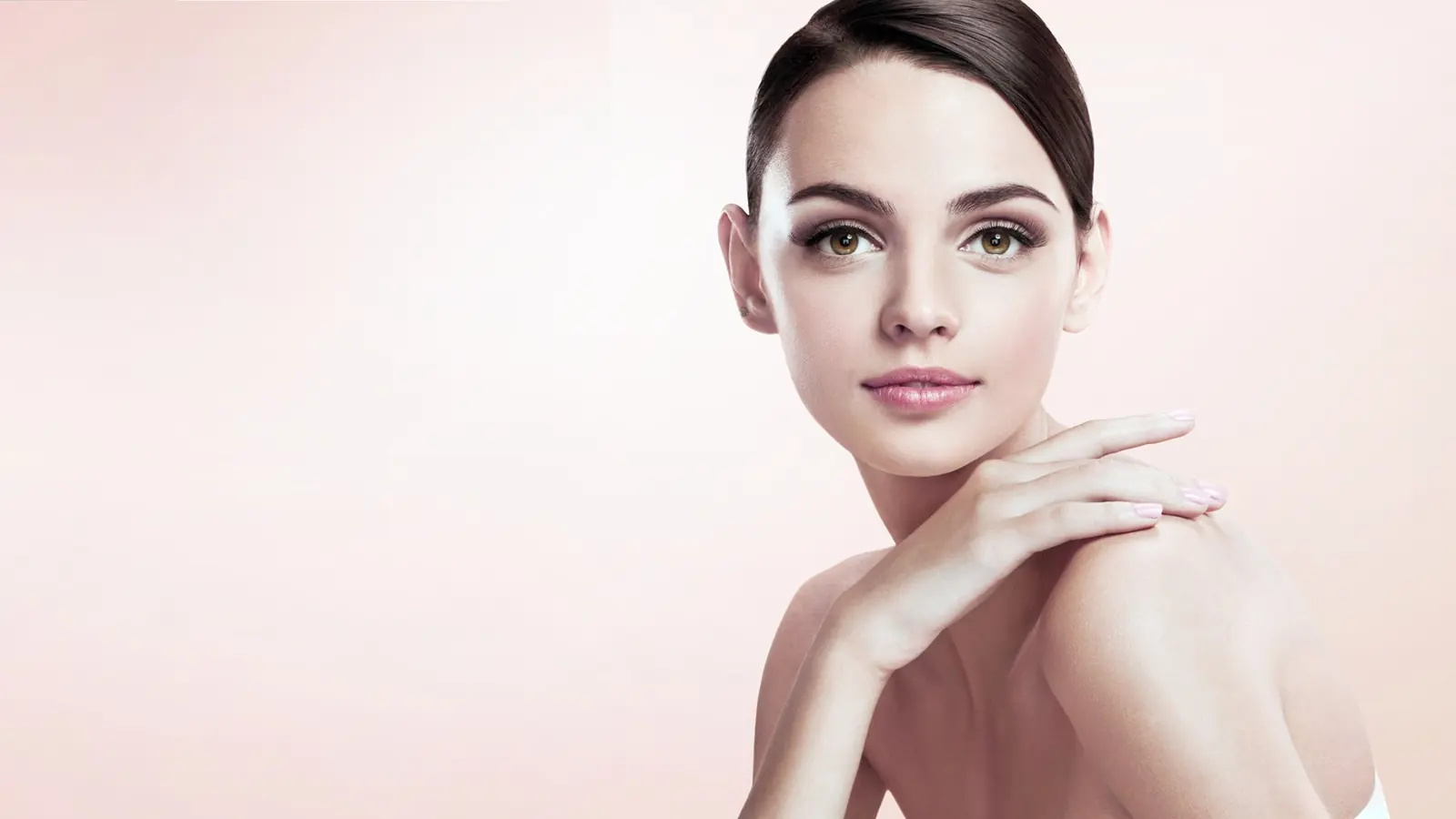 Glowing skin after a facial