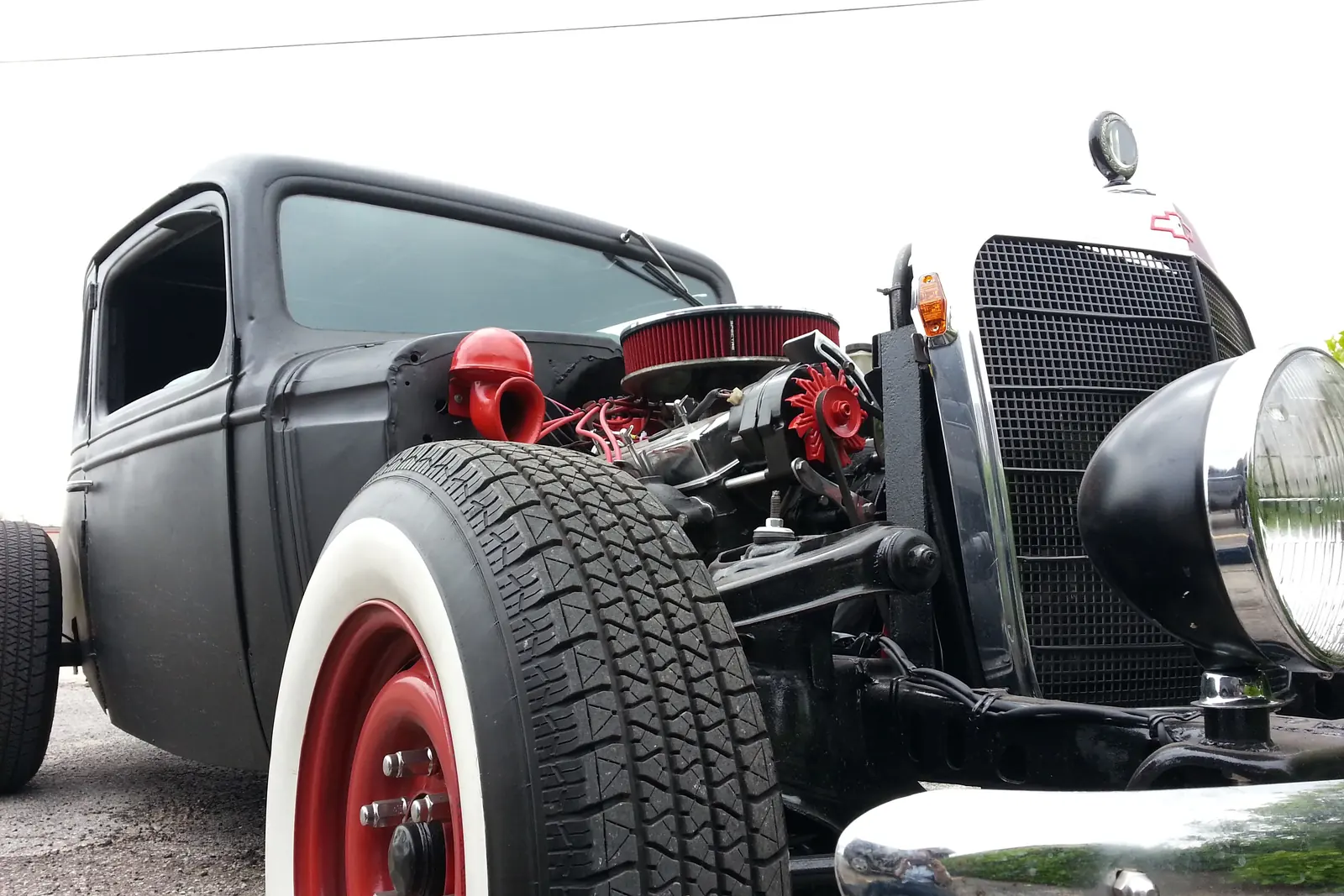 Custom rat rod exhaust built by Discount Muffler