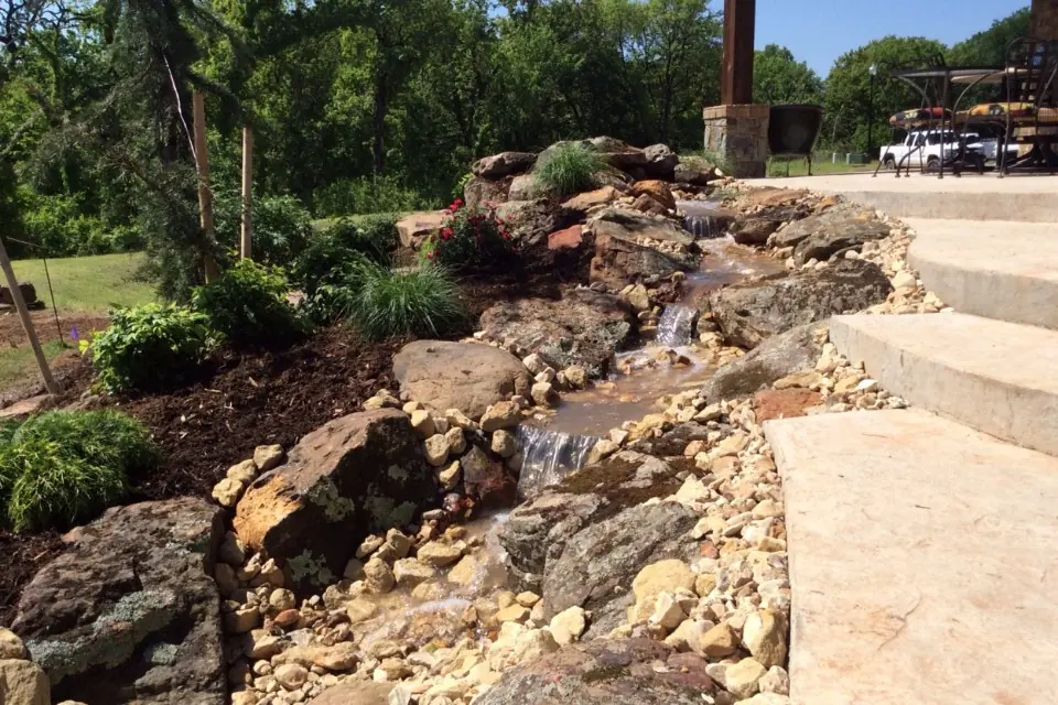 Sprinkler rebuild & erosion control by Giant Landscape