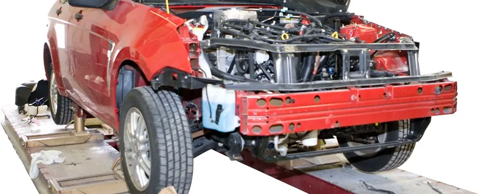 Restoration stage at Latino's Body Shop