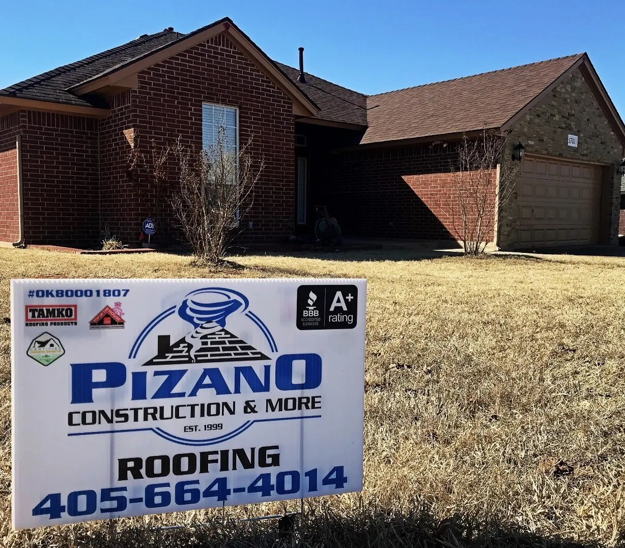Pizano yard sign