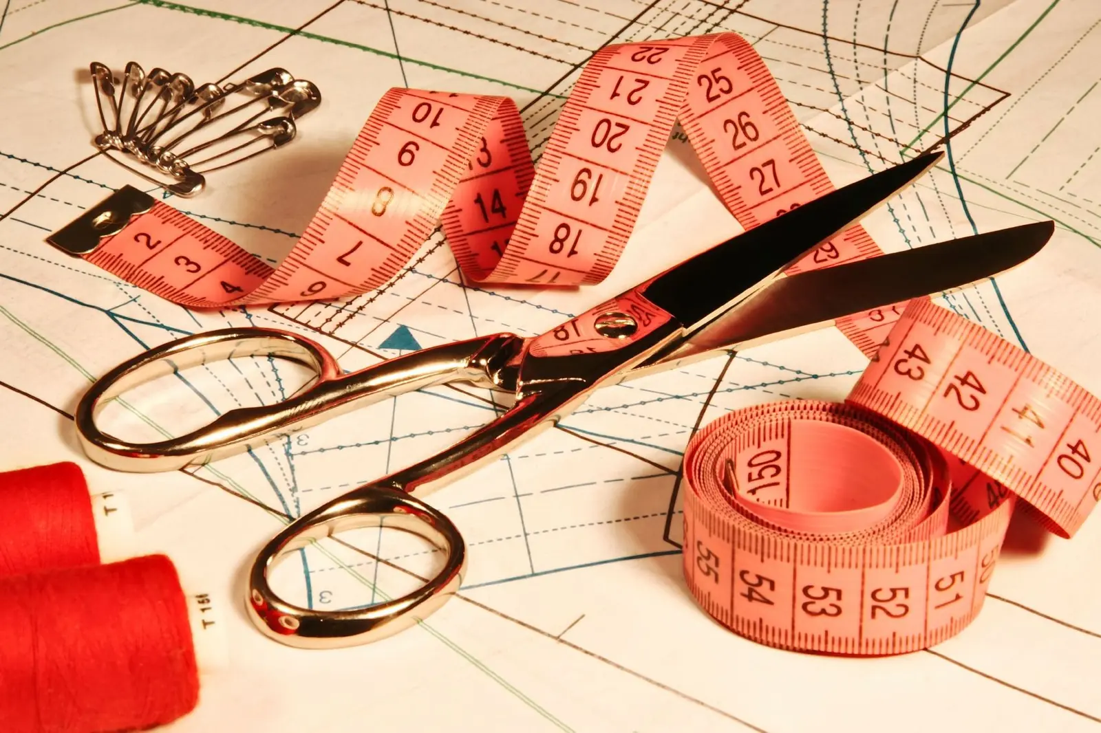 Tailoring shears, tape measures and thread at AAA Custom Tailoring
