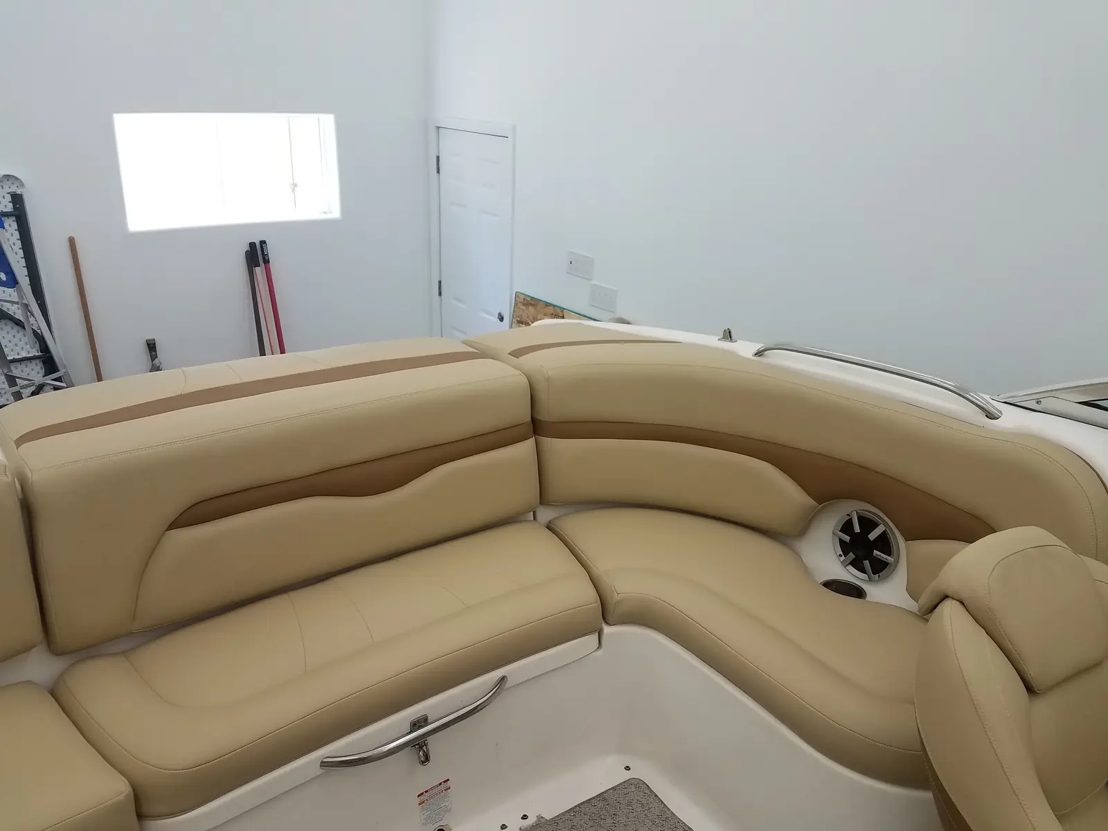 Finished boat seating