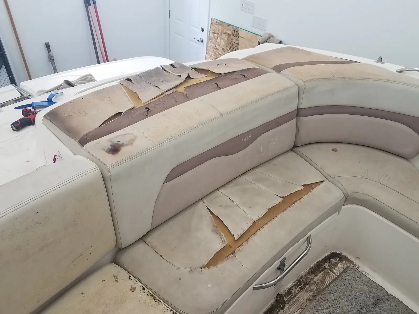 Boat interiors upholstery by Canyon Upholstery