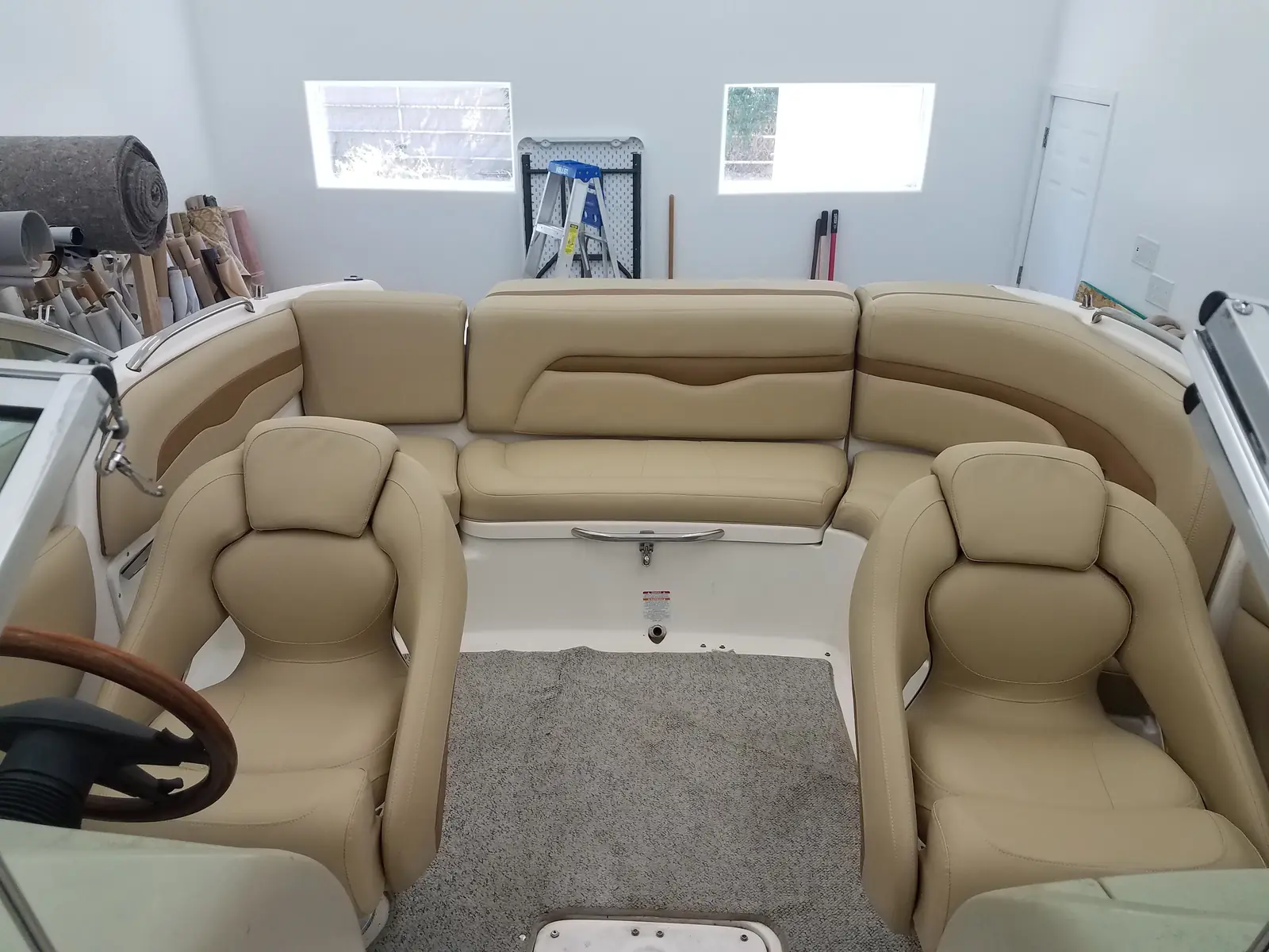 Boat interiors upholstery by Canyon Upholstery