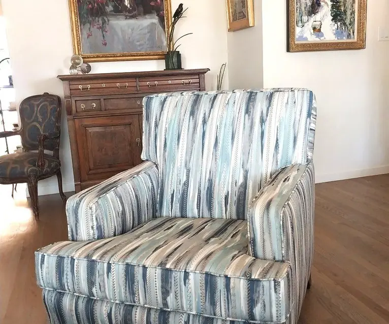 Furniture custom reupholstered by Classic House