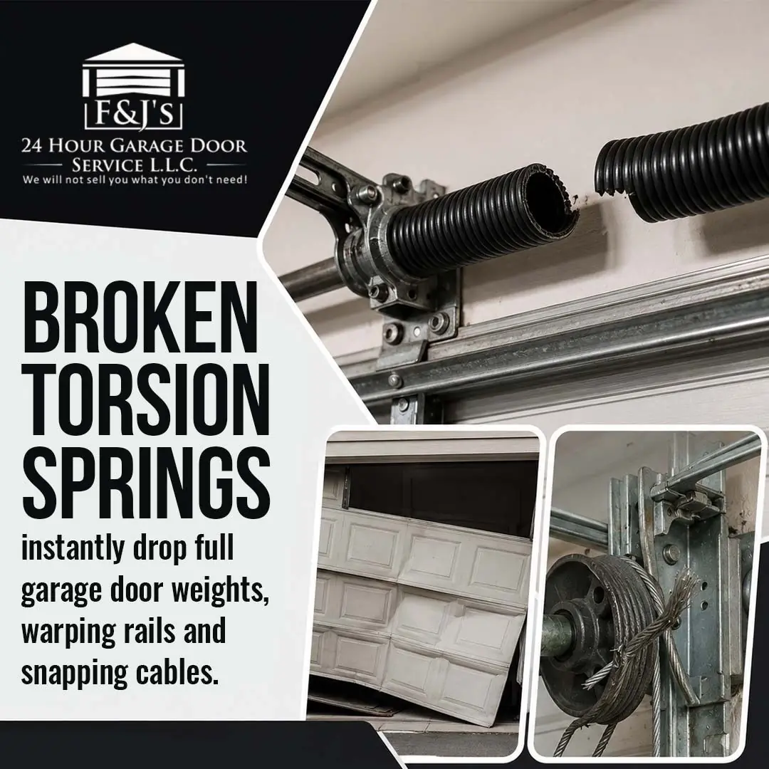 F&J's garage door tip infographic