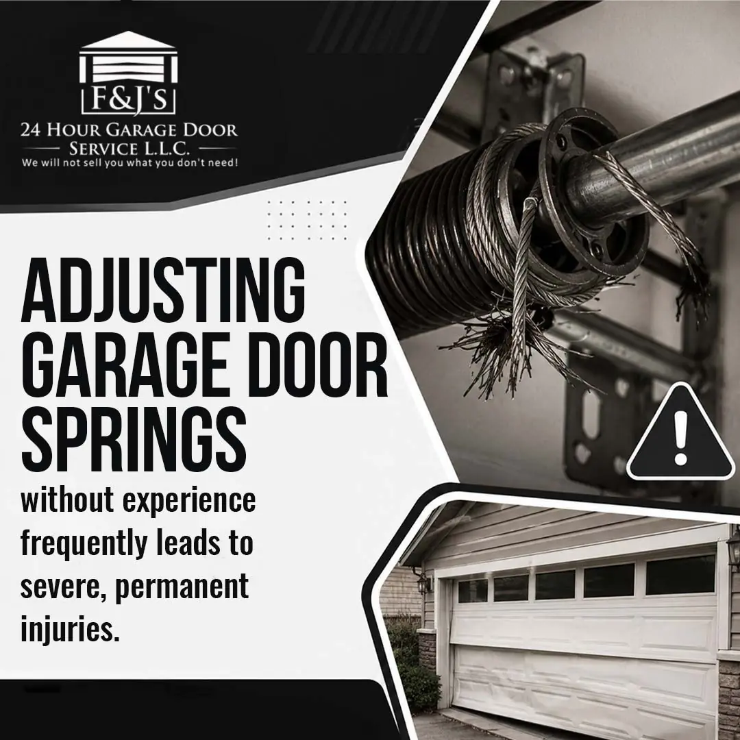 F&J's garage door tip infographic