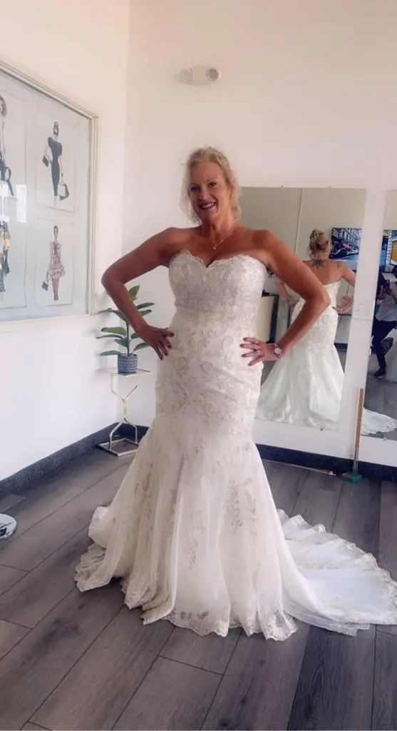 Mermaid wedding gown fitted at G&J