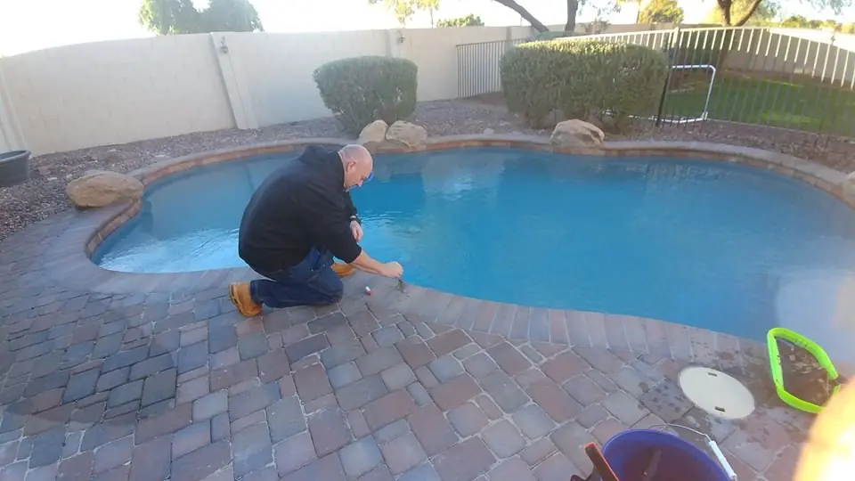 Mr. Klean servicing a pool