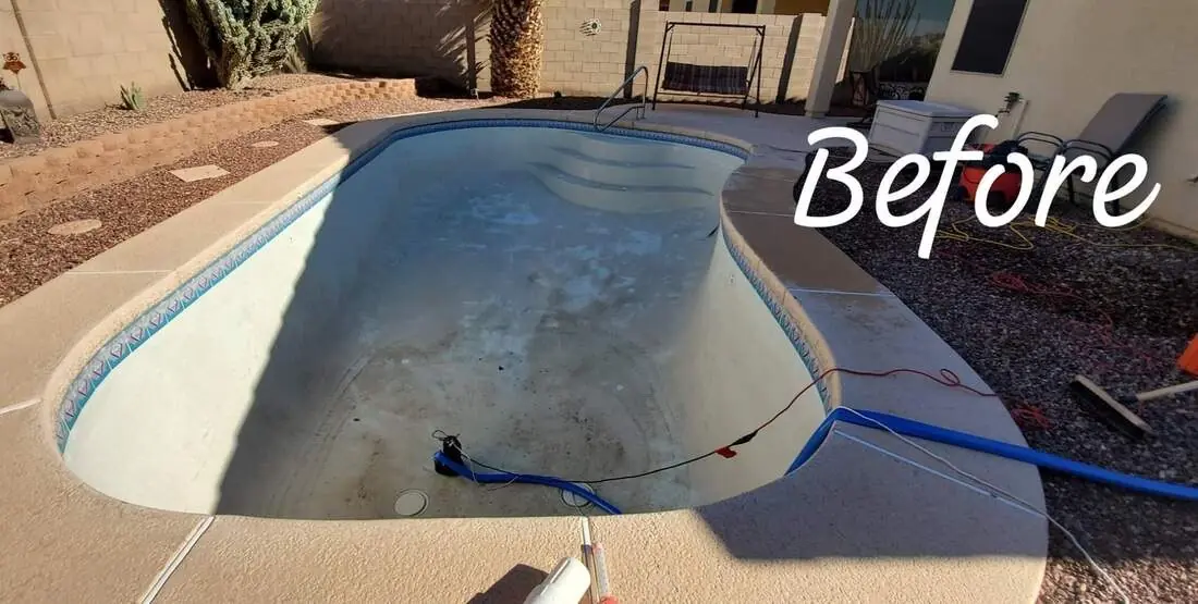 Pool before Mr. Klean