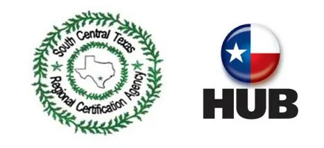 SCTRCA and Texas HUB certification seals