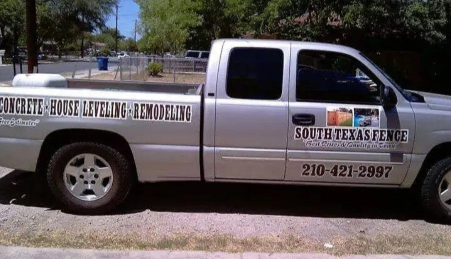 South Texas Fence work truck