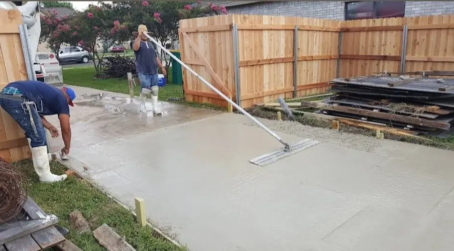concrete project by South Texas Fence