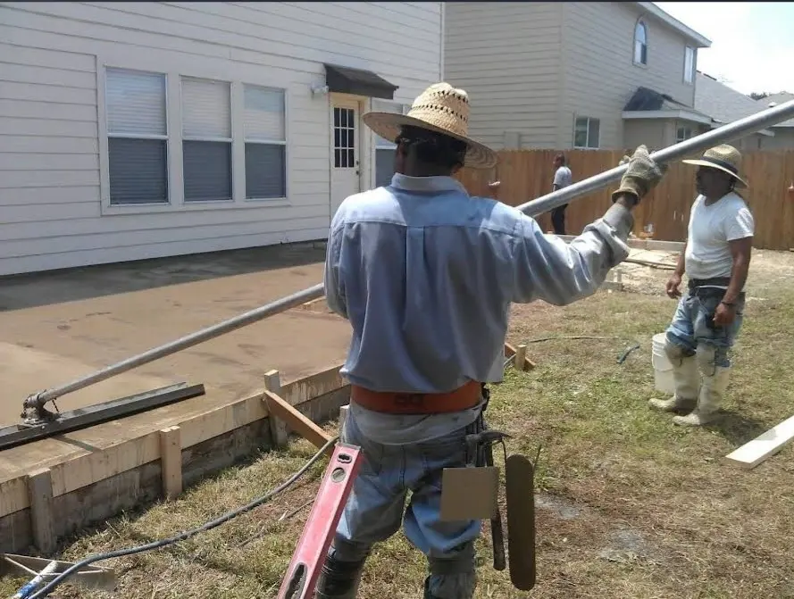 concrete project by South Texas Fence