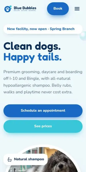 Blue Bubbles Spa mobile