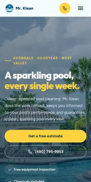 Mr. Klean Pool Service mobile