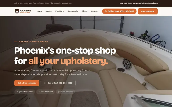 Canyon Upholstery desktop