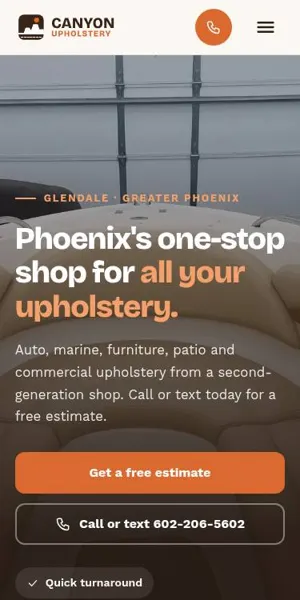 Canyon Upholstery mobile
