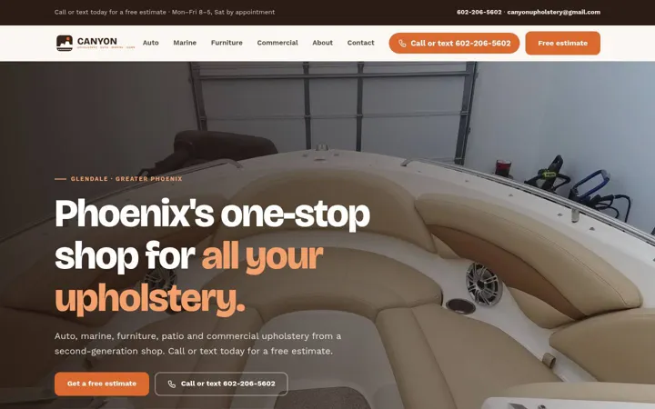 Canyon Upholstery desktop