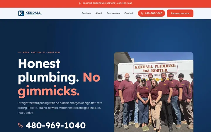 Kendall Plumbing & Rooter desktop