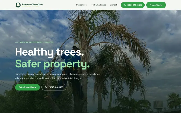 Premium Tree Care desktop
