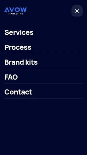 Menu at 375px