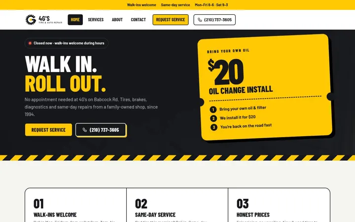 4G's Tire & Auto Repair desktop