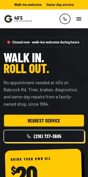 4G's Tire & Auto Repair mobile