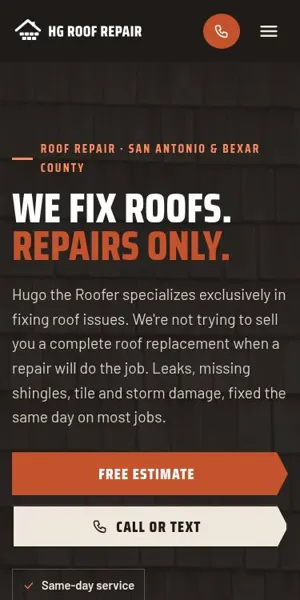 HG Roof Repair mobile