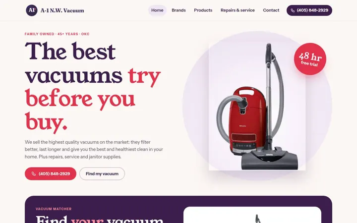 A-1 N.W. Vacuum & Janitor Supplies desktop