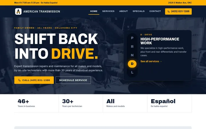 American Transmission Inc. desktop