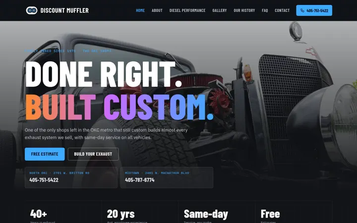 Discount Muffler desktop