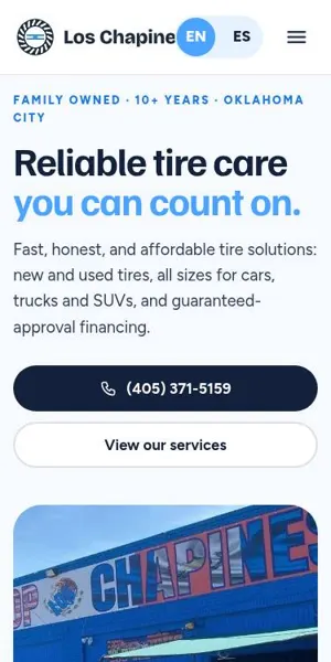 Tire Shop Los Chapines mobile