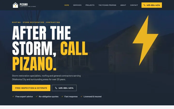 Pizano Construction & More desktop