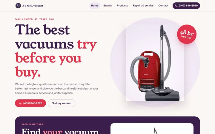 A-1 N.W. Vacuum & Janitor Supplies desktop