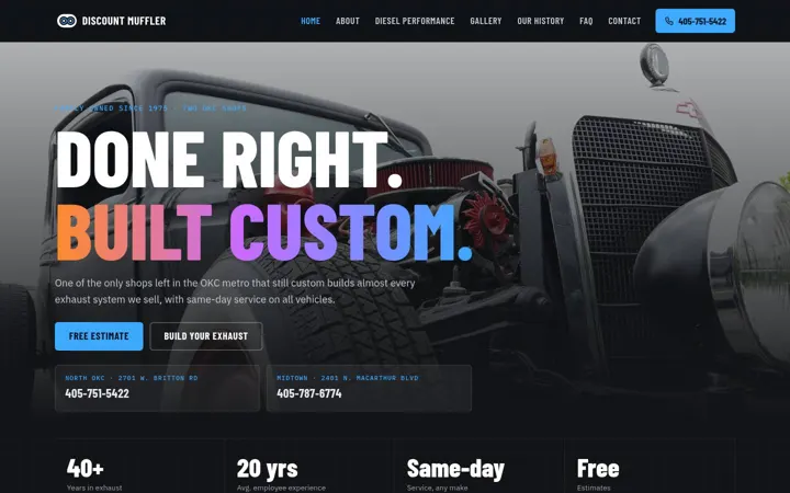 Discount Muffler desktop