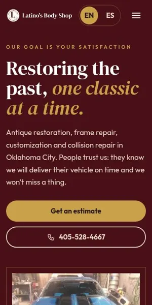 Latino's Body Shop mobile