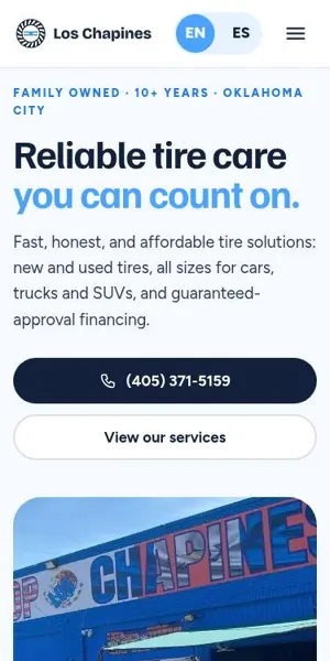 Tire Shop Los Chapines mobile