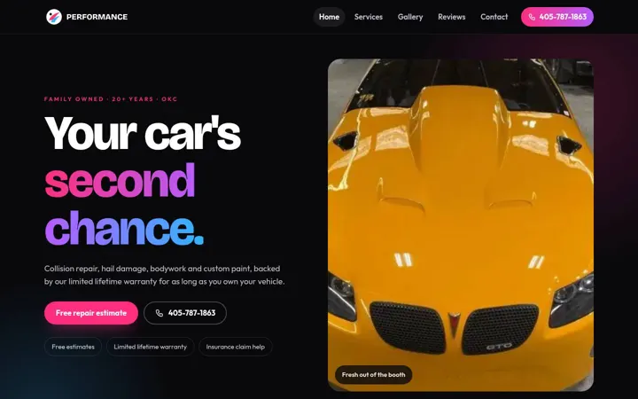 Performance Auto Painting & Collision desktop