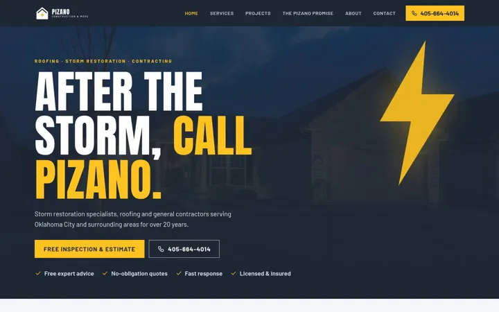 Pizano Construction & More desktop