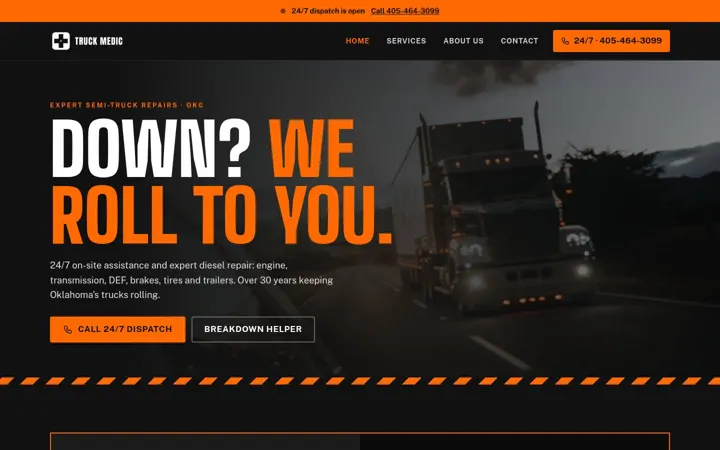 Truck Medic desktop