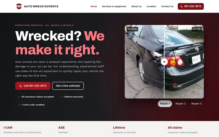 Auto Wreck Experts desktop