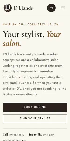 D'Llands Hair Salon mobile