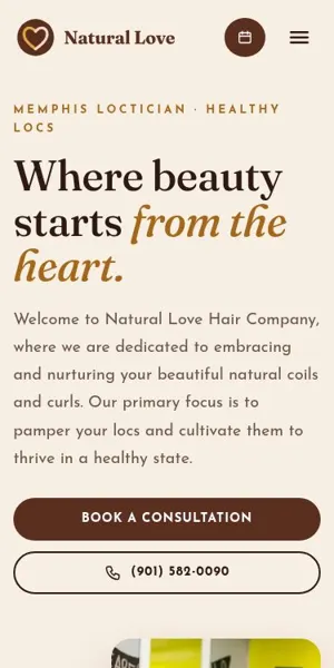 Natural Love Hair Company mobile
